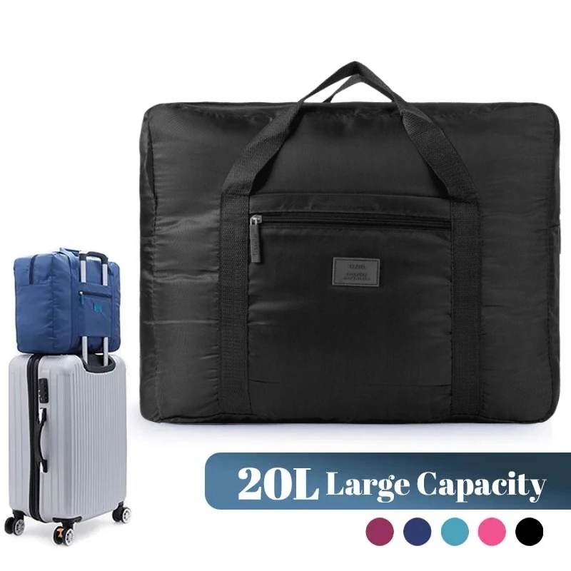 Lekka, składana torba podróżna Duffel Bag Unisex Tote Carry-On Luggage for Weekenders Overnight Stay Large Capacity Storage Bagage