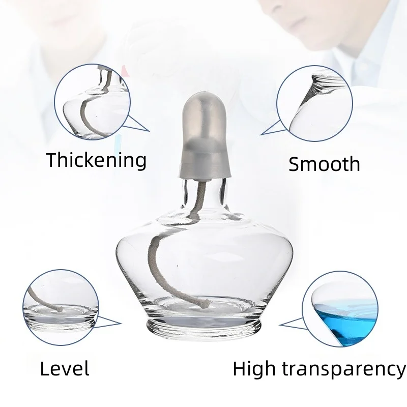 Alcohol Lamp Thickened Explosion-Proof Design High Borosilicate Glass  60ml/150ml/250ml Portable Lab Flame Source JVLAB