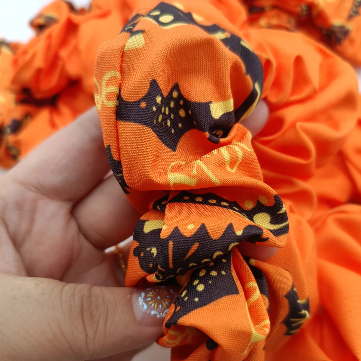 1/6/12 шт., резинки для волос с тыквой и призраком, атласная повязка для волос с черепом и летучей мышью для девочек, тематическая вечеринка на Хэллоуин, призрачная паутина, резинка для волос, хвост