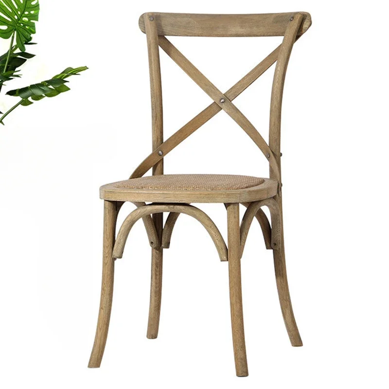 Dining chairs, modern household leisure and creative backchairs, Nordic retro chairs, art chairs, solid wood chairs