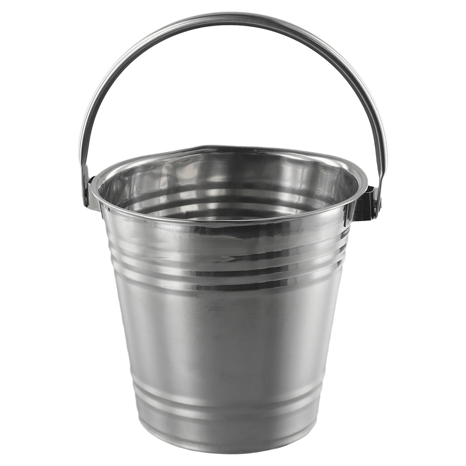 Wine Coolers Ice Bucket 1.5L Comfortable For Beach Picnics BBQ Ice Bucket Ice Chiller Portable Stainless Steel