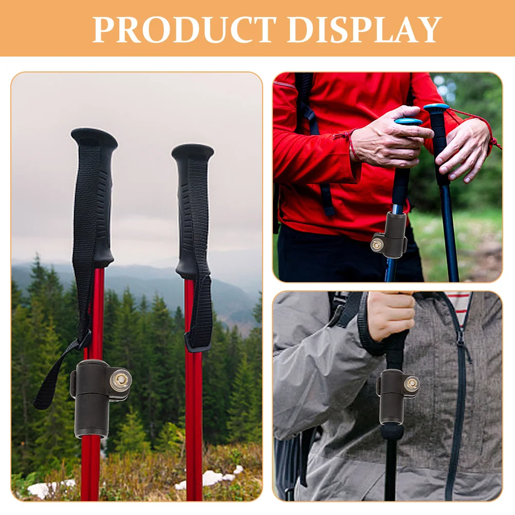 

2pcs Trekking Pole External Lock Accessories Durable Rubber Fastener for Walking Sticks Hiking Poles Outdoor Camping Hiking