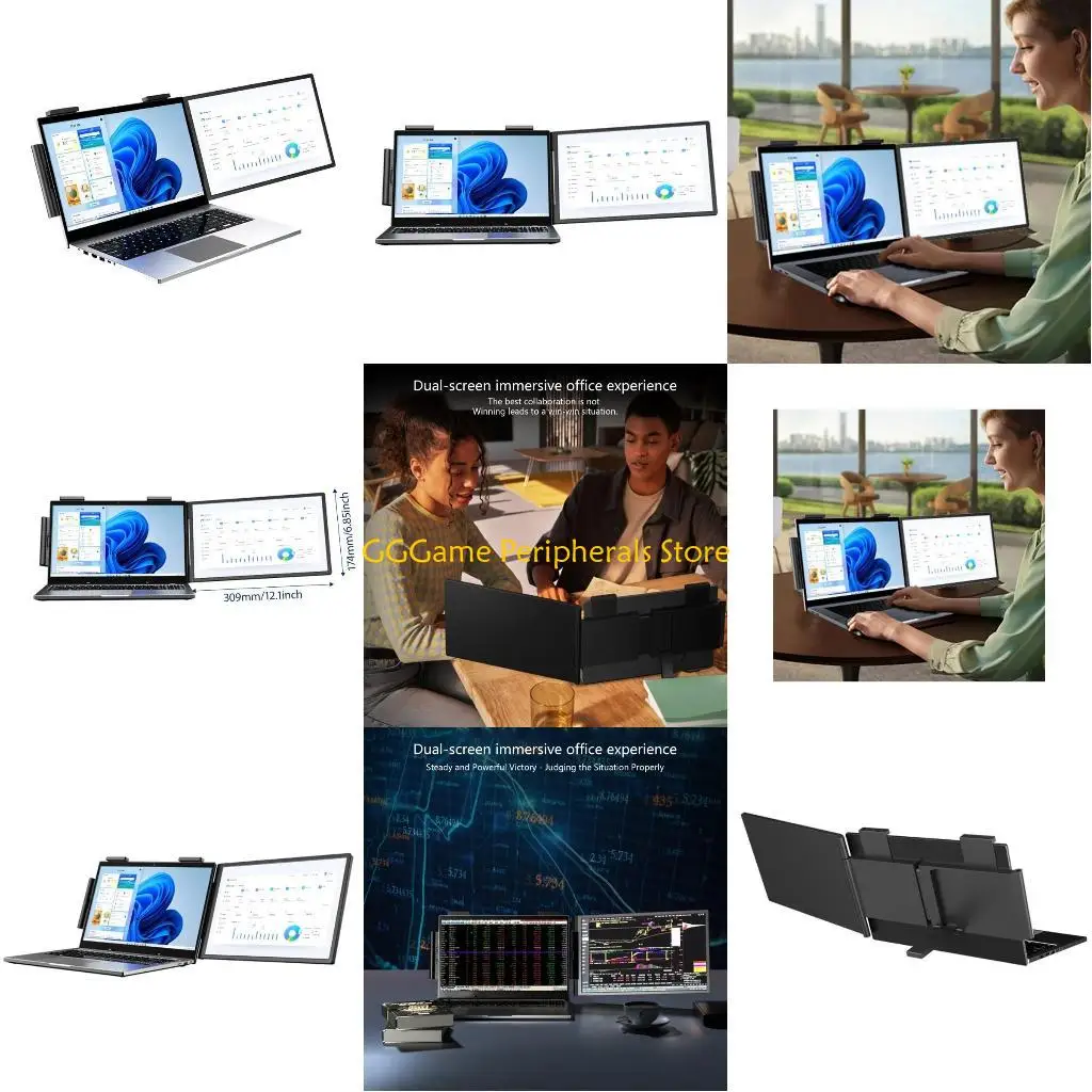 

U55B 14 Foot 720P Laptop Expansion Screen Transportable Secondary Display with Glass Manner