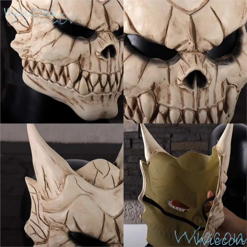 Cos Mask Scary Monster Skeleton Mask Anime Kaiju Kafka Hibino Cosplaying Halloween Carnival Masquerade Props No.8