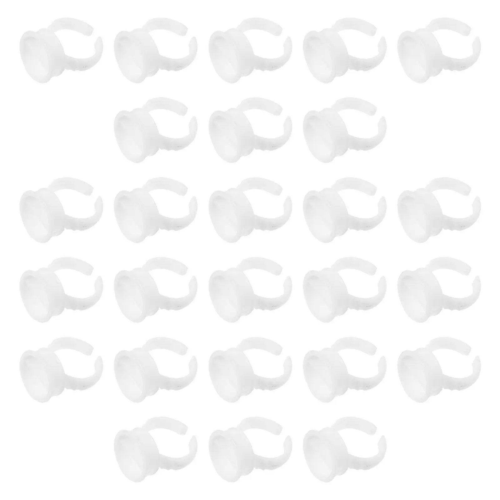

500Pcs Disposable Pigment Ring Cups for Professional Tattooing and Eyelash Extension Strong Break Resistant Ink Cup Ring Holder