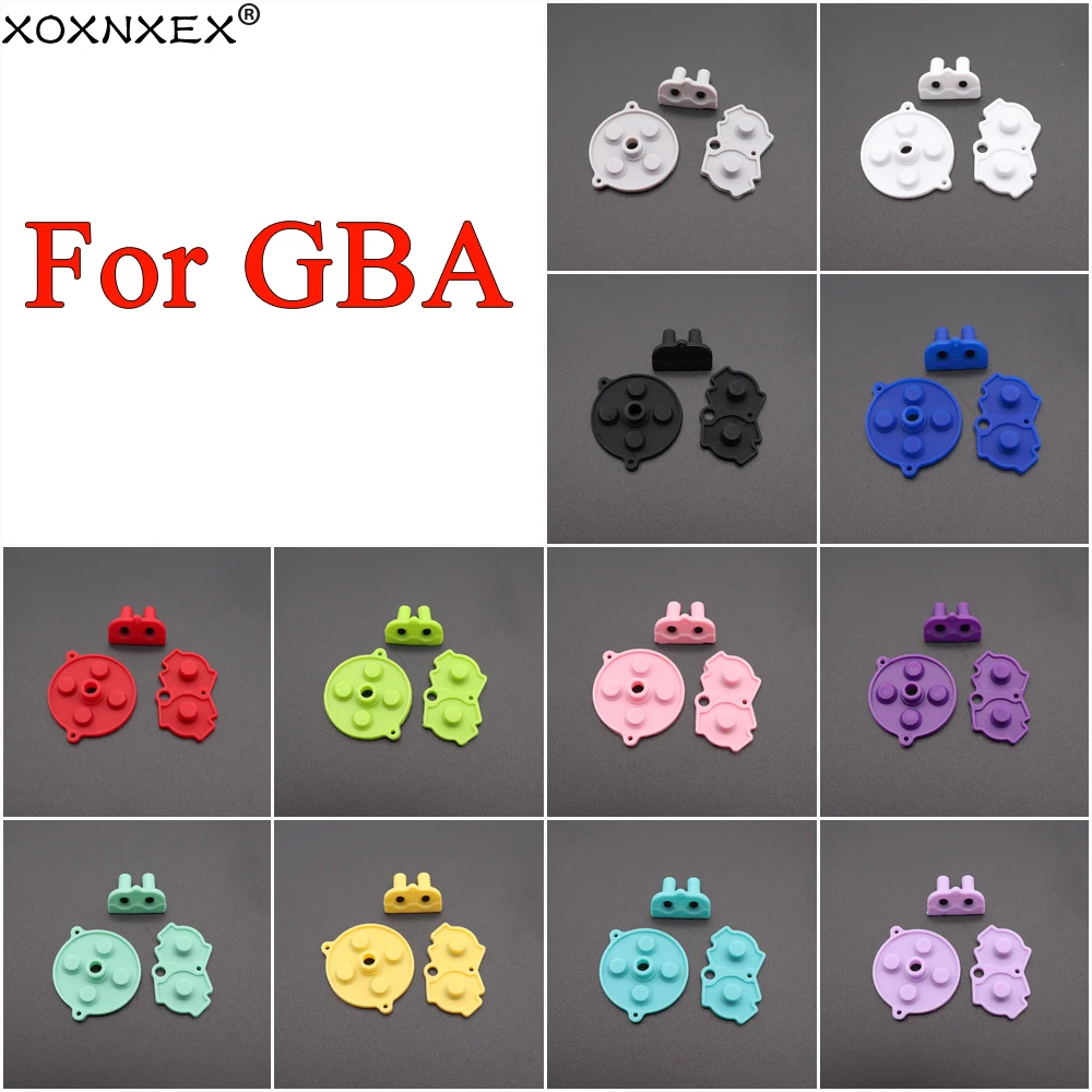 1Set Colorful Rubber Conductive Buttons A-B D-pad for Nintendo GameBoy Advance GBA Silicone Conductive Start Select Keypad