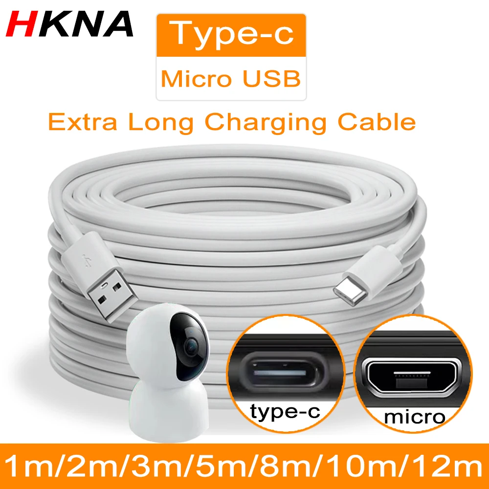 5m/8m/10m/12mextra long USB Type C charging cable fast charging cable data cable for Samsung Xiaomi Huawei Android phone univers