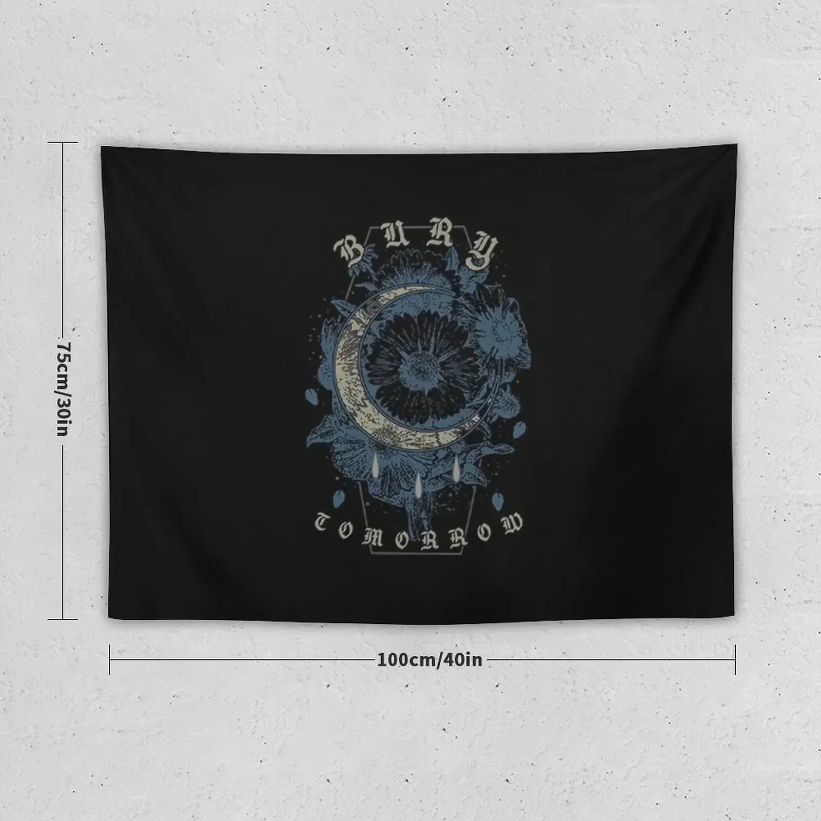 Bury Tomorrow - New BLUE MOON Artwork Tapestry Bedrooms Decor Carpet On The Wall Bathroom Decor Tapestry