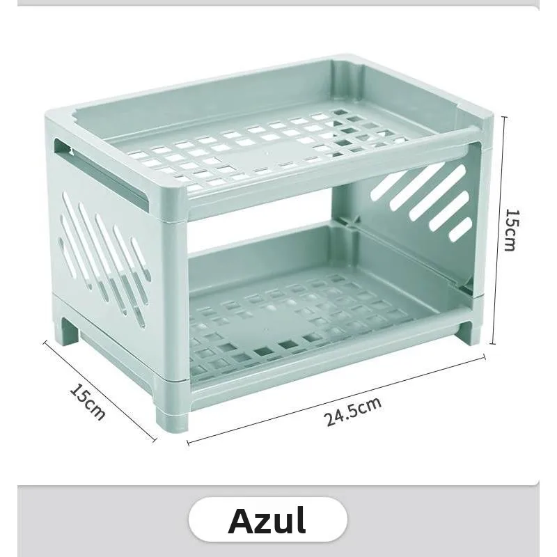 Prateleira de Armazenamento Plástica de Múltiplas Camadas para Dormitório, Sala de Estar, Cozinha , Acessórios de Organiz...