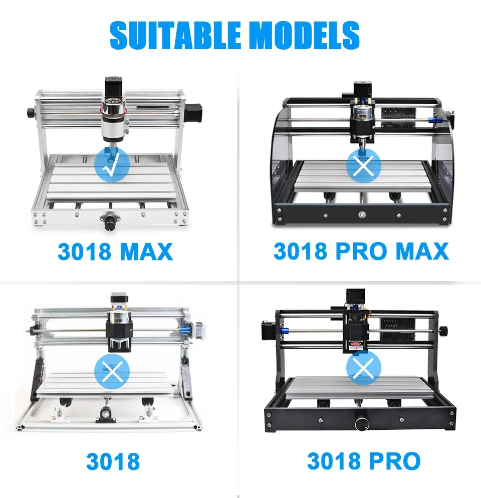 Imagem -04 - Y-axis Kit de Extensão para Cnc Router Gravação Fresadora 3018 Max Upgrade 3040 3018 Max Acessórios