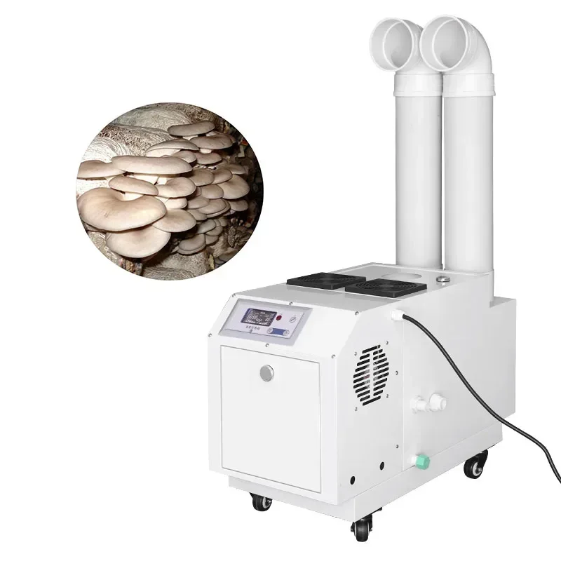21KG/H High Fog Movable Ultrasonic Industrial Air Humidifiers for Mushrooms Growing Textile Workshop
