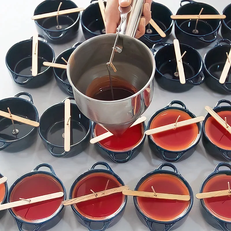 

Ручной воронка из нержавеющей стали, конусная свеча, дозатор жидкости, свеча «сделай сам», ароматерапия, быстрое распределение, инструмент для наливания воска