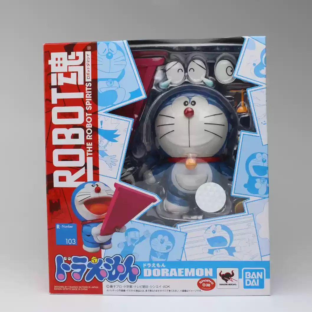 

100% Original Bandai The Robot Spirits Doraemon Action Figures Anime Model Toys Pvc Gifts Collection