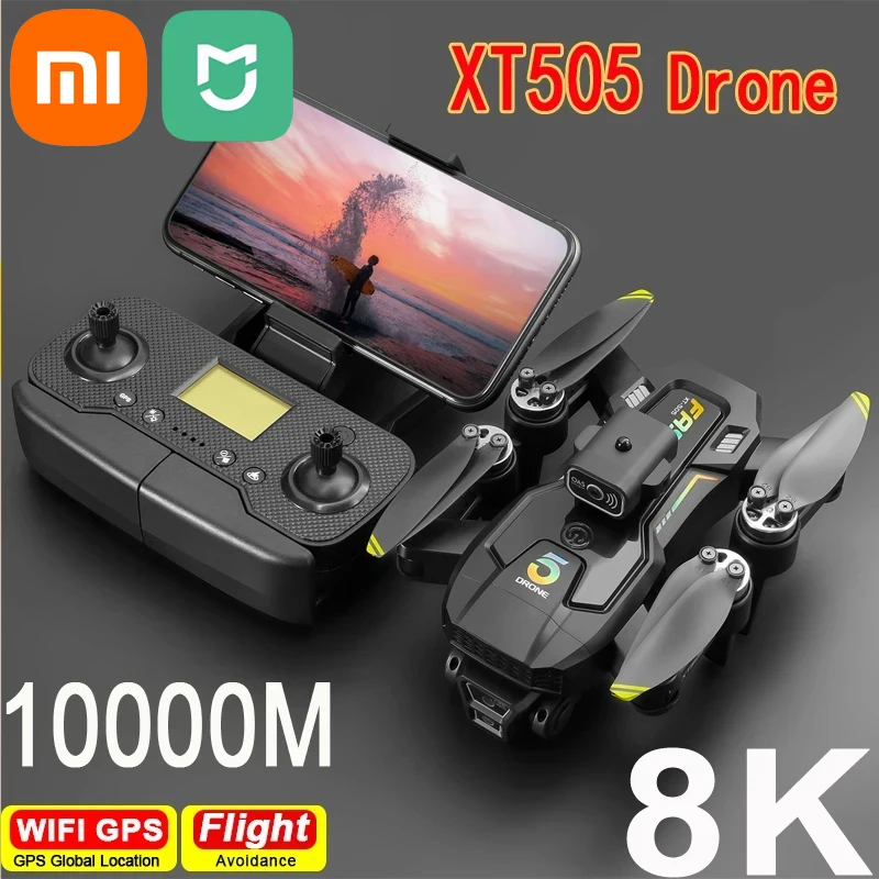 Xiaomi Mijia GPS XT505 Done Camera 5G  Fpv Drone Brushless Dron Low Battery ReturnObstacle Avoidance Foldable Quadcopter RC Toy