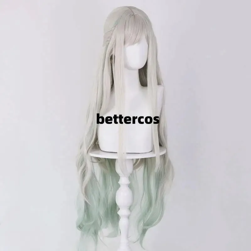 CyYashiro Nene Cosplay Peruca de cabelo sintético longo Cosplay perucas de cabelo de Halloween + touca de peruca