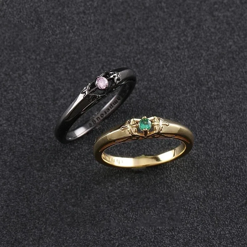 Anime CODE GEASS Lelouch of the Rebellion Ring Britannia C.C. Cosplay Unisex Couple Adjustable Rings Jewelry Accessories Gifts