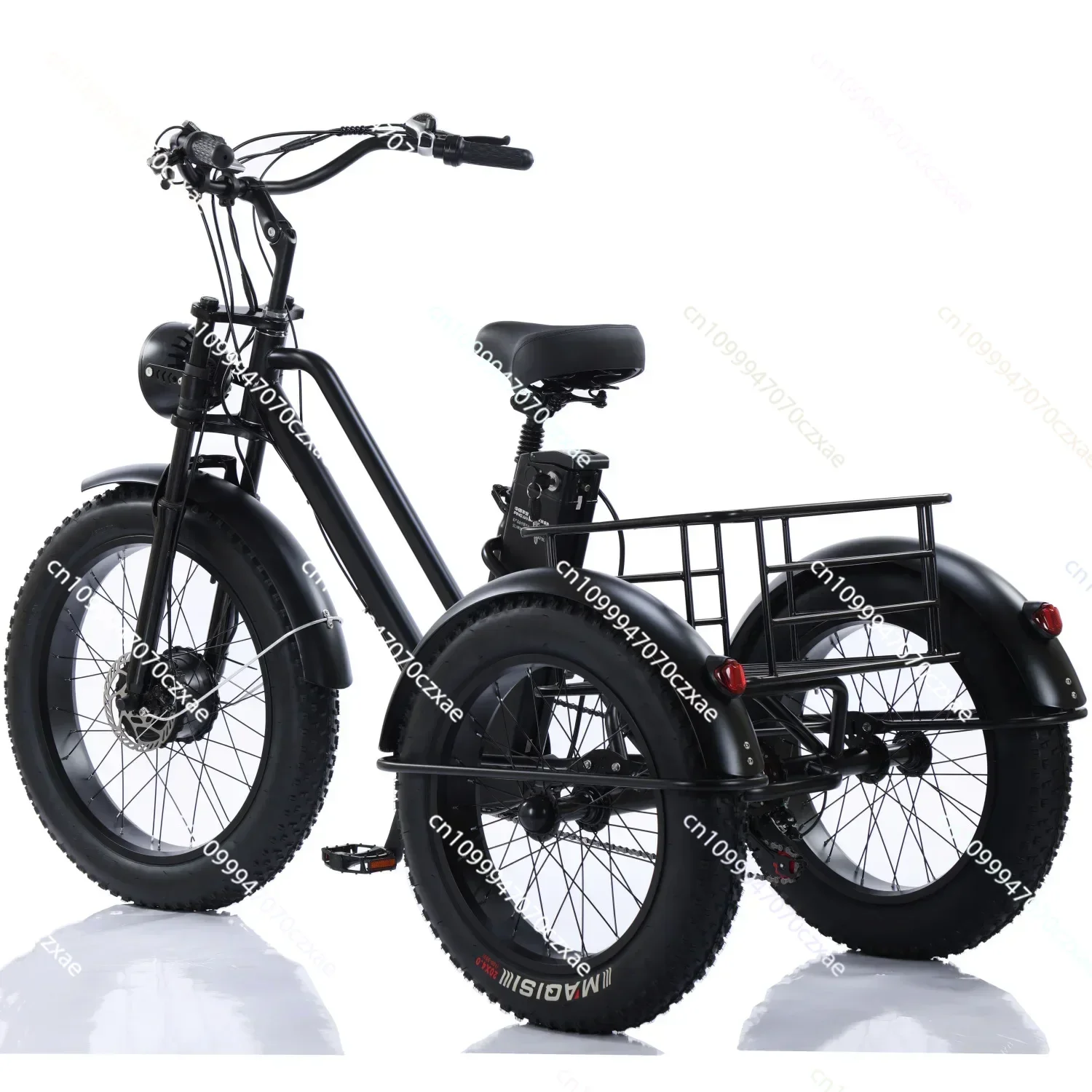 

Electric Bicycle Cargo Electric Tricycle Ebike Large Storage Basket Leisure Elderly Max Load 150KG 500W48V20AH Lithium Battery