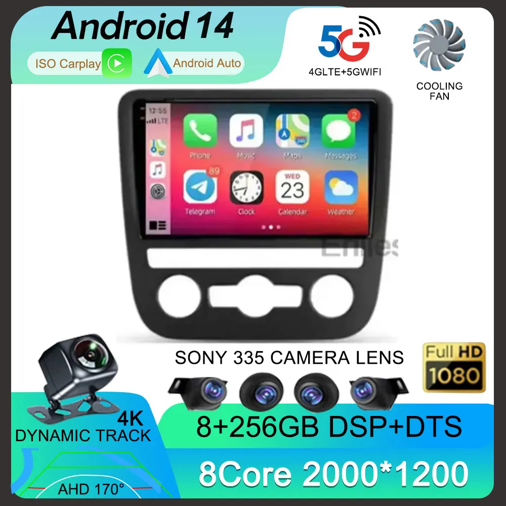 

Android 14 Car Radio For Volkswagen EOS Scirocco 3 III Mk3 2008 - 2014 Multimedia Player WIFI+4G Carplay Auto NO DVD