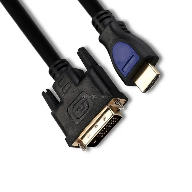 

HDTV to DVI 24+1 Male to Male Digital Video Cable for Superior 1080p Quality
