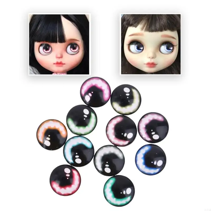 

F1CB 20pcs 8/12/18mm Glass for Doll Eyes DIY Crafts Eyeballs for Dinosaur Animal Eye Accessories Handmade