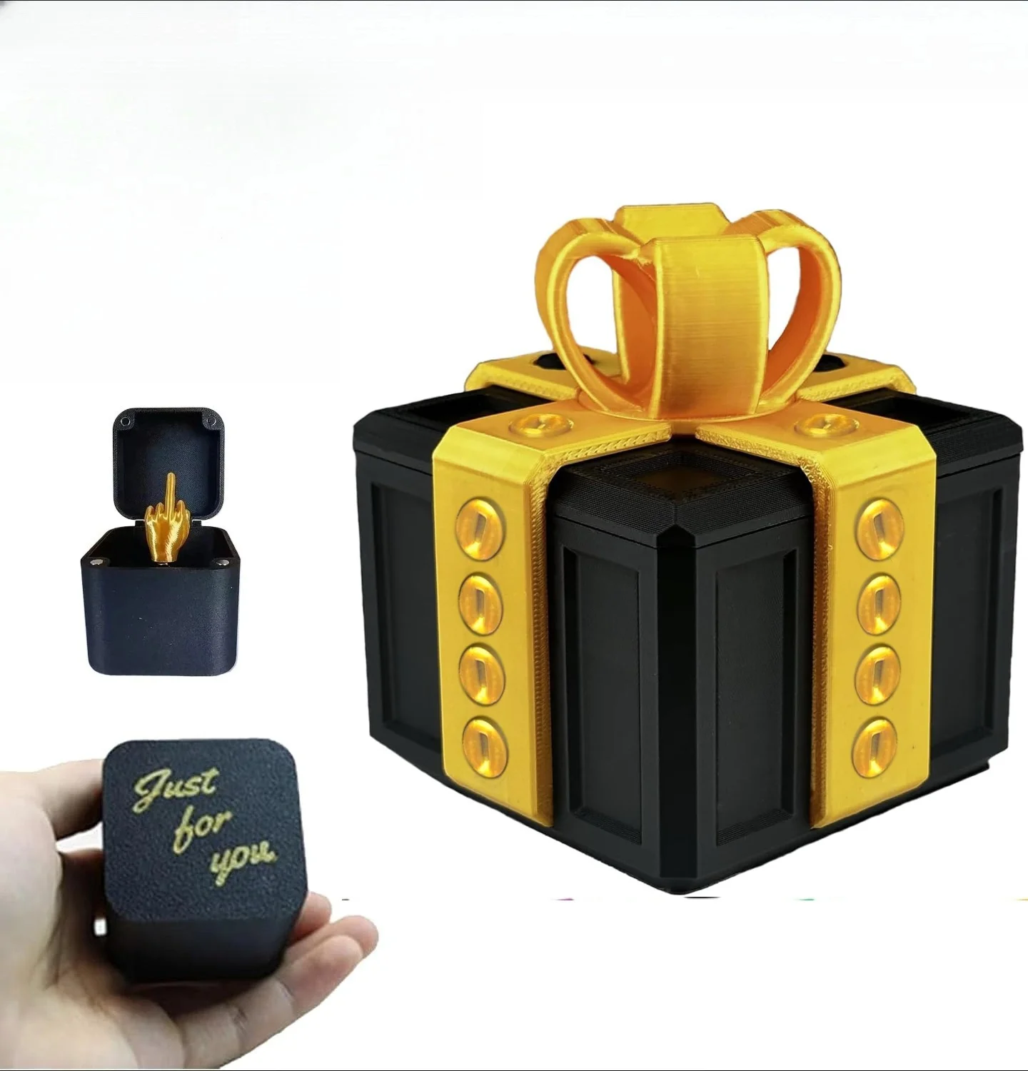 Coffret cadeau ennuyeux avec vis, grandes coffrets cadeaux ennuyeux, boîte à vis de farces, Figurines et Miniatures imprimées en 3D, conteneur de cartes, cadeau