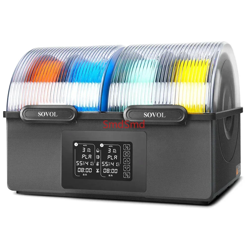Arrival Hot Selling Sovol SH03 Filament Dryer Dual Heating Chambers For Prototyping PLA/PETG/TPU/ABS 4 Spool Storage