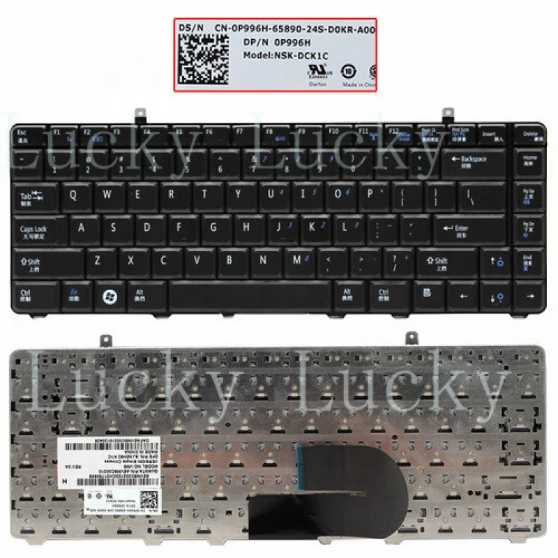 

f P996H FOR DELL AEUM6R00110 9Z.N4BSQ.001 Laptop US Keyboard