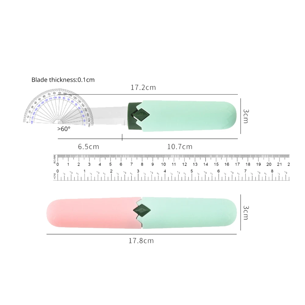 Multifunctional two-in-one fruit knife portable double-head dual-purpose peeler stainless steel household knife