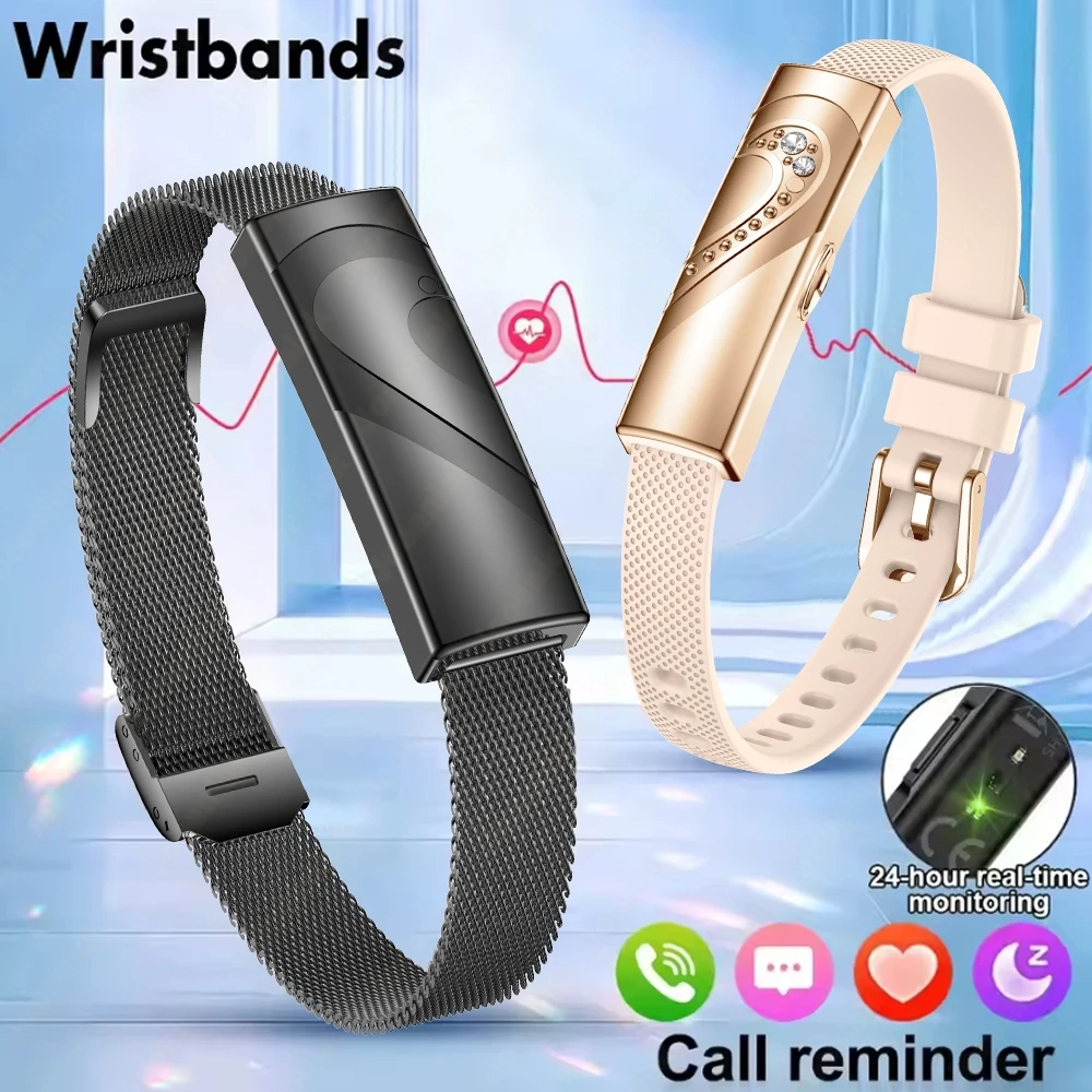 Call Reminder Smartwatch Band for Men Women Sports Fitness Tracker Smart Bracelet Heart Rate Blood Oxygen Monitor Pedometer