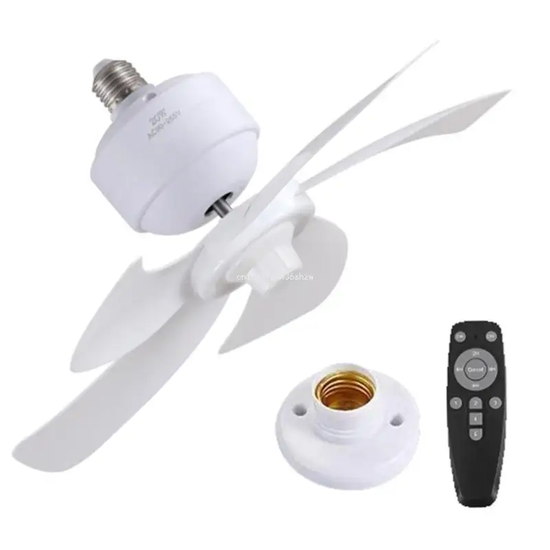 Ceiling Fan AC90-265V E27 Thread Cooling Fan Remote Control Chandelier Fan Dropship