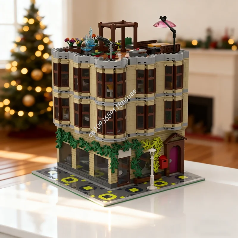 

2515 шт. MOC Just Like Heaven House, модульная модель здания, рождественский подарок, блоки, архитектура, креативная идея, игрушки, кирпич, день рождения