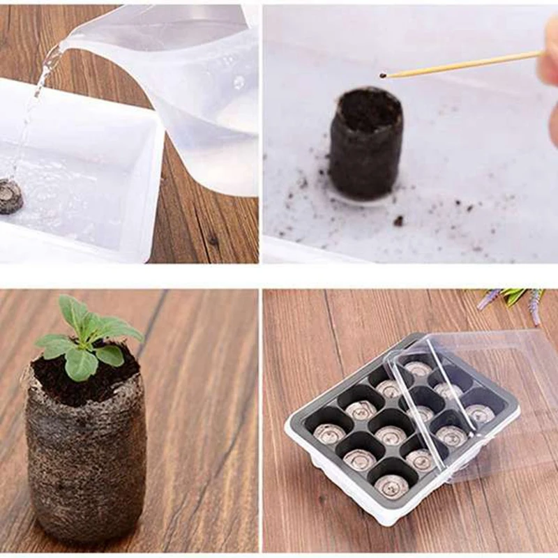 150 Pcs Professional Peat Pellets Plant Starting Soil Block Jiffy Seedling Plugs Environmental Garden Nursery