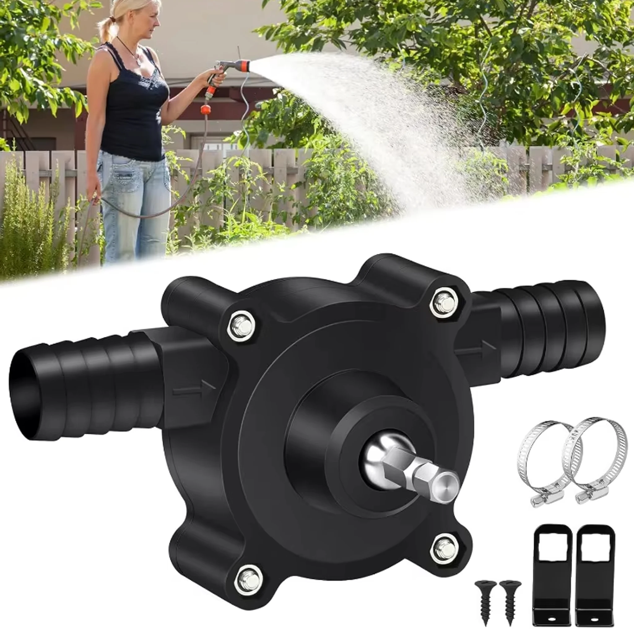 Garden Tiller Mini - مضخة مياه محمولة تعمل بالحفر، مضخة