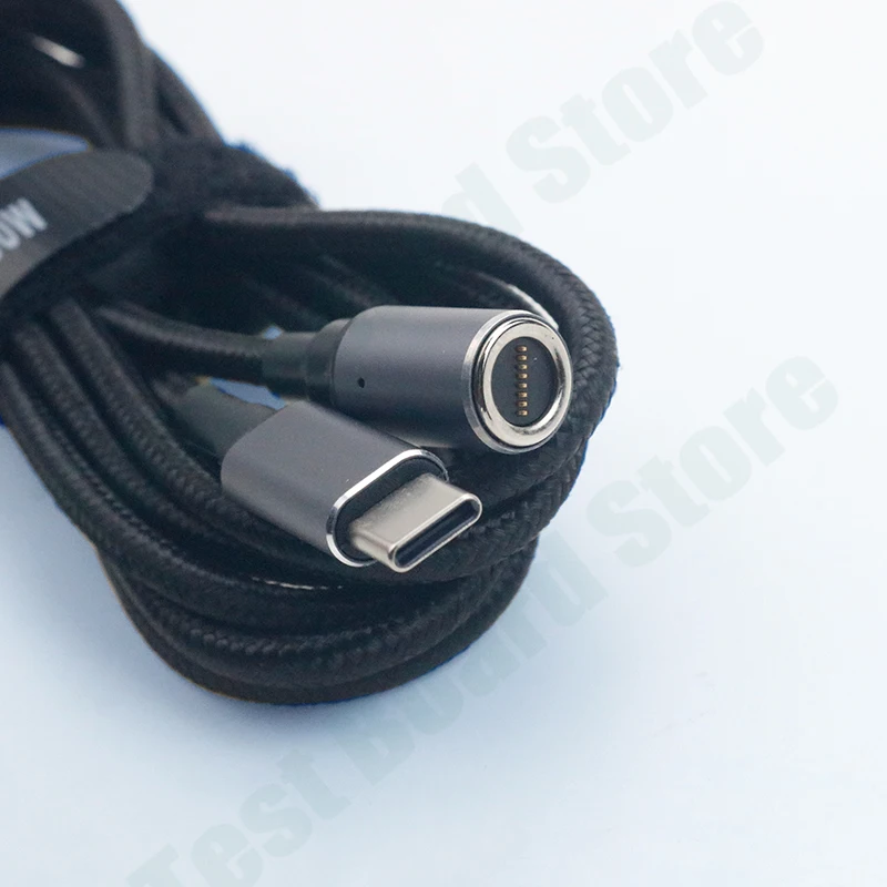 1Set USB C magnetic fast charging cable 100W Type-C revolution 8P magnetic connector for laptop Lenovo PSP DELL HP