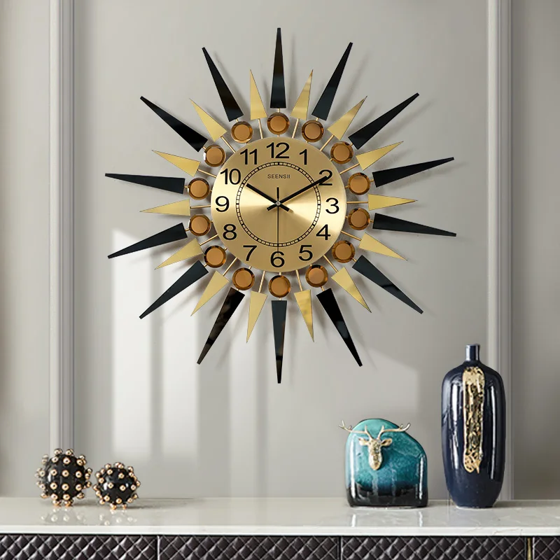 American Large Wall Clock Living Room Home Decore Clocks Fashion Modern Simple Creative Personality Atmosphere Mute Watch Luxury