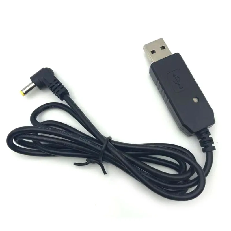 Kabel do ładowarki USB z lampka kontrolna Led dla BaoFeng UV-5R UV5RE 3800mAh rozszerzenie baterii UVB2 BF-UVB3 Plus UV-S9 Walkie Talkie