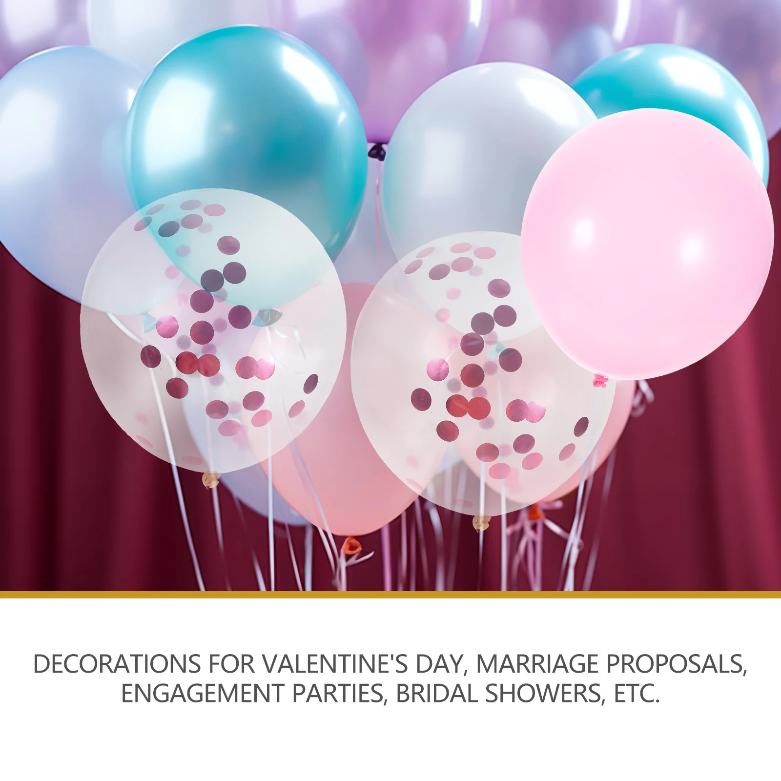 

40pcs Balloon Suit Red Pink White Latex Balloons Valentine Wedding Decor 10each Heart Shaped Confetti Party Supplies