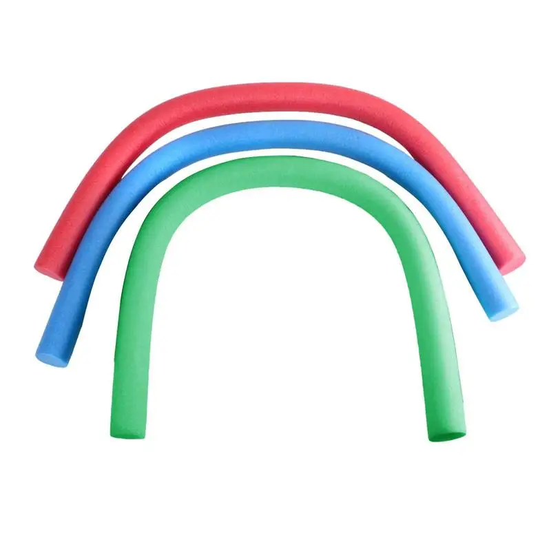 Solid Color Swimming Aid Foam Noodles Strong Buoyancy Swim Pool Water Float Stick For Children Adults