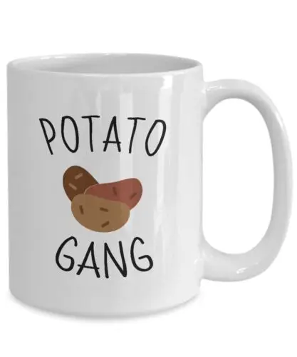 Funny Cute Potato Coffee Mug - Potato Gang - Stupid Gifts For Couch Potatos And