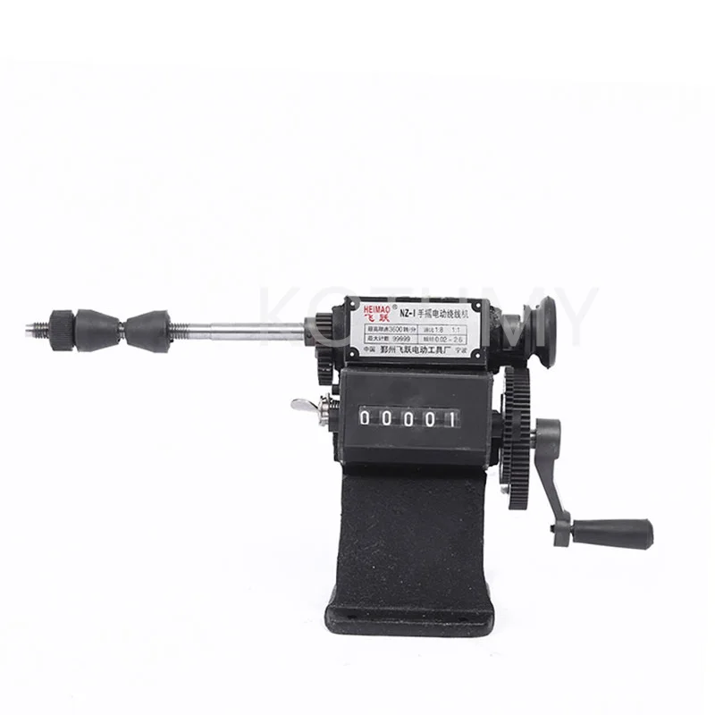 Small Home Hand Winding Machine Stranding Machine Mini Count Winding Tools NZ-1 Hand Crank Electronic Counting Winding Machine