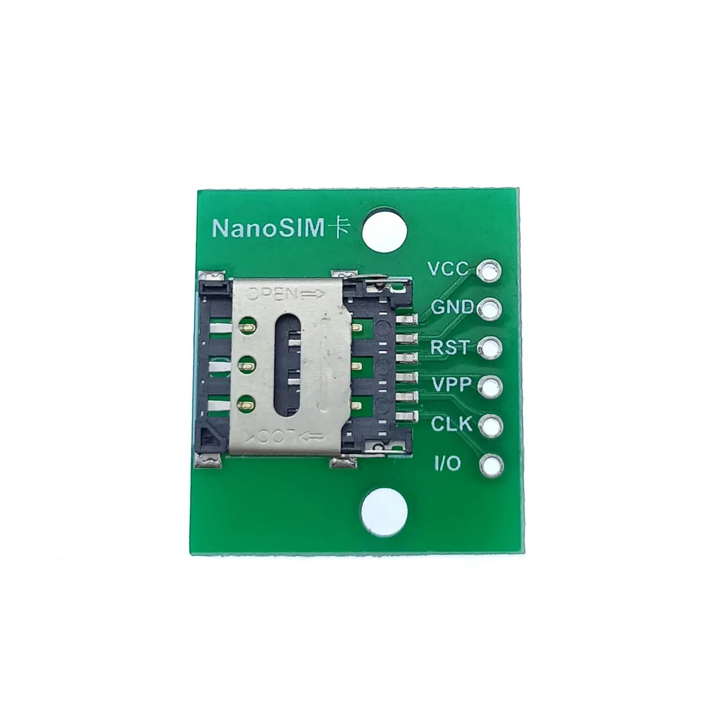 1pcs Micro Nano Small Medium Large SIM Card Holder Slot Jack PCB 6P Adapter Board Test Board To 2.54DIP Circuit Converter Board