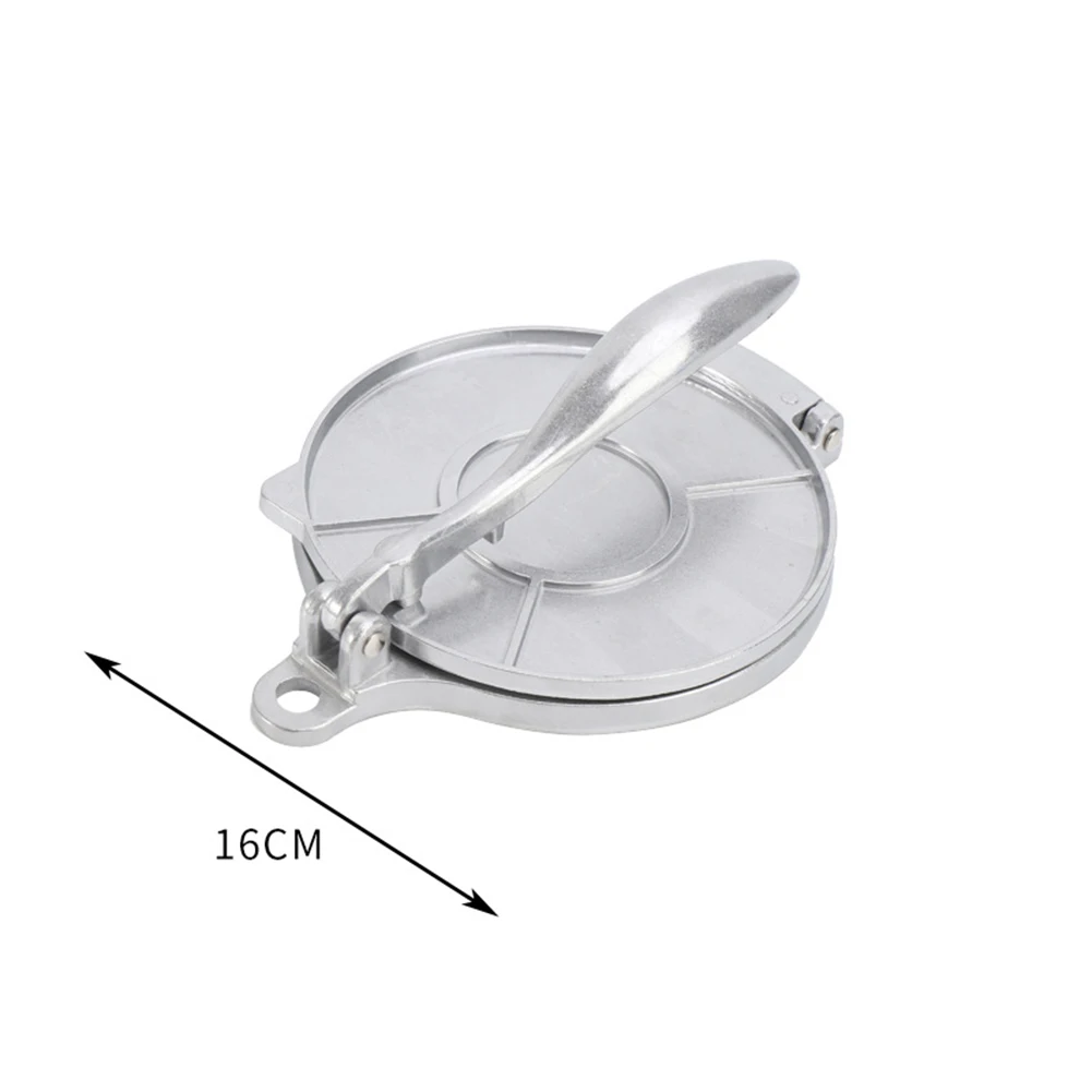 Pastry Press Maker Pan DIY Manual Aluminium Aloi Alat Penekan Jagung Pegangan Panjang Dapat Dilipat untuk Memasak Dapur Rumah