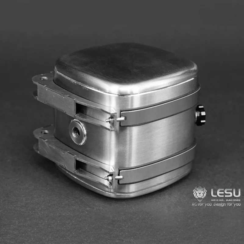 LESU serbatoio olio in metallo 52.5MM per 1/14 RC idraulico TAMIYA Scania MAN Benz trattore camion Dumper modello fai da te