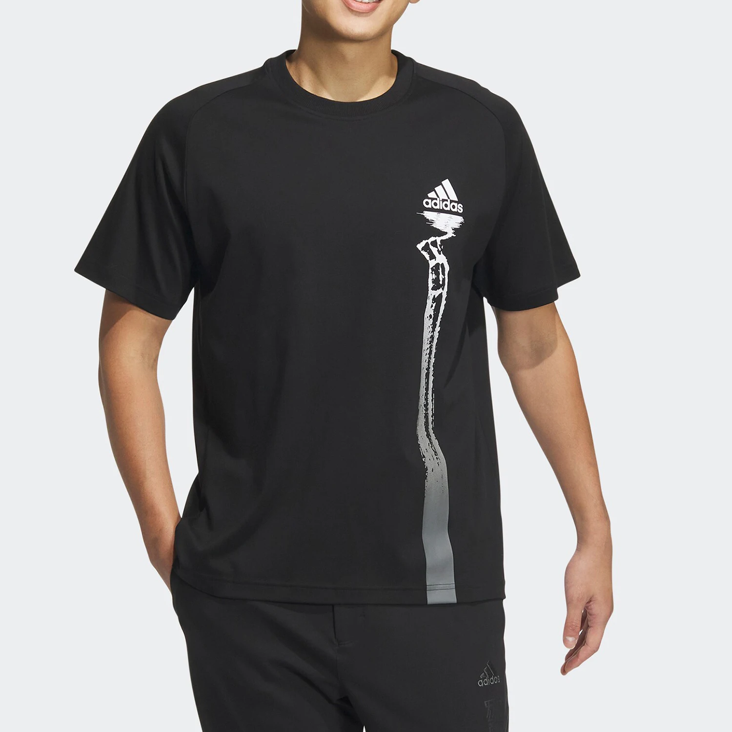 

Adidas genuine 2024 New Men's Printed Sports Casual Short-Sleeve T-Shirt JF0798