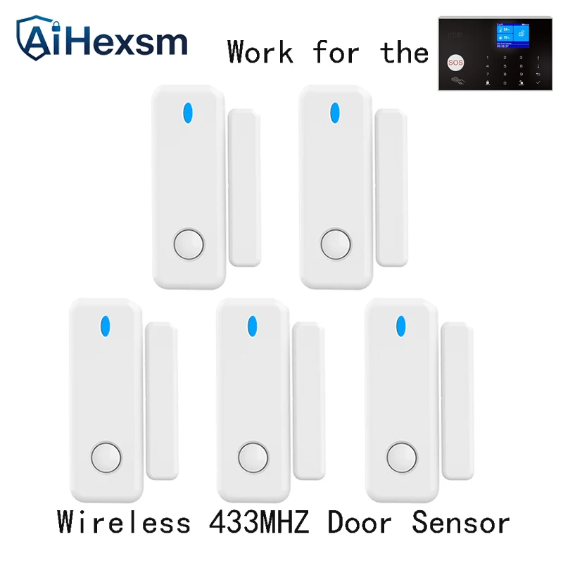 433MHz Wireless Door Sensor Open Close Window Detector Door Magnetic Reminder EV1527 For Our Home Burglar Security Alarm System