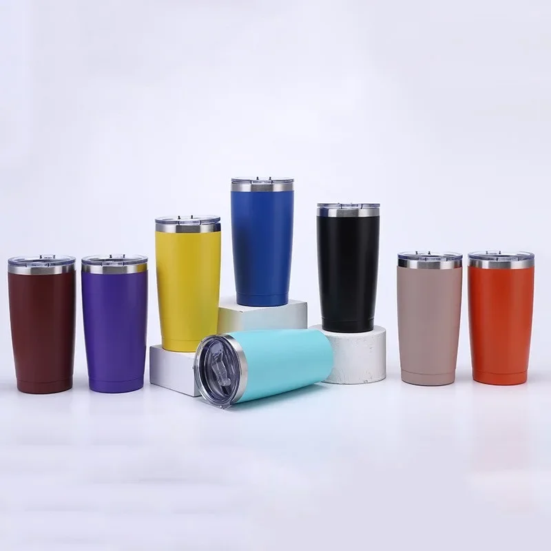 

20oz Stainless Steel Vacuum Insulated Water Coffee Cup Double Wall Powder Coated Travel Mug Thermal Cup for Home Outdoor