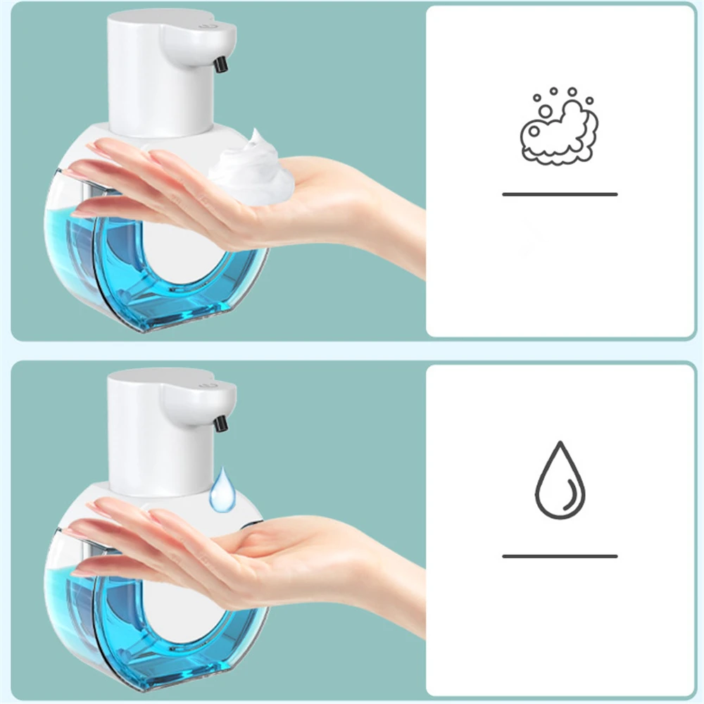 430ML Automatic Foam Dispenser Wall Mounted Infrared Induction Liquid Soap Dispensers Kitchen Touchless Hand Washing Machine USB