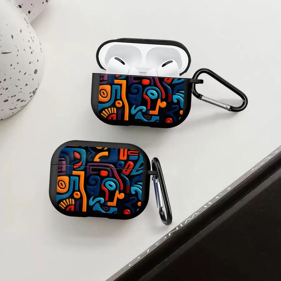 

Graffiti Cartoon Pattern Case For Airpods 1 Pro3 Pro 4 2 3 Pro2 Earphone Cases Cover