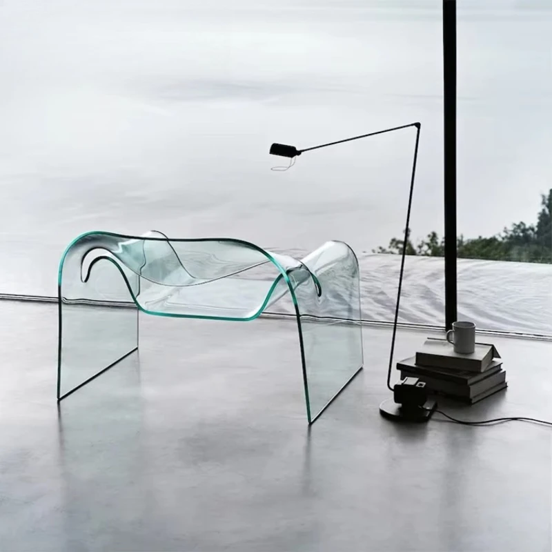 

Furniture designer special-shaped transparent acrylic leisure chair, personalized living room