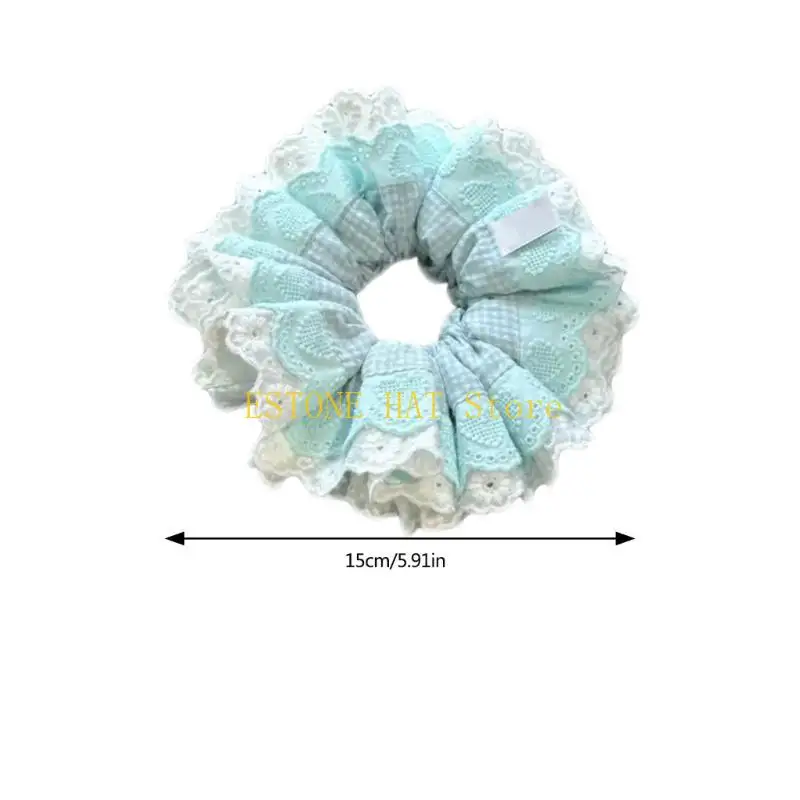 49MF مرنة الدانتيل تقليم حبل الشعر ناعم مرنة الحبل للمرأة الفتاة استخدام ذيل الحصان